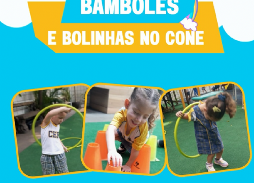 Bamboles e bolinhas no cone