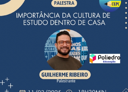 Palestra “Importância da Cultura de Estudo dentro de Casa” 